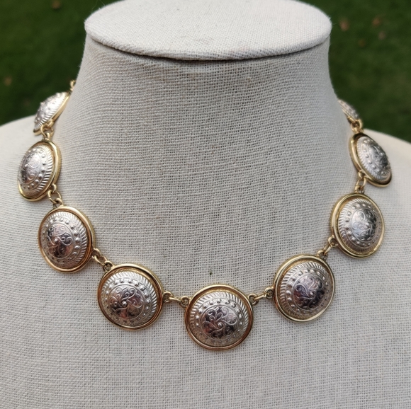 Vintage Jewelry - WOW! Vintage Gold Medallions Necklace